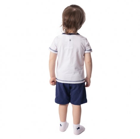 Темно-синий комплект: футболка, шорты для мальчика PlayToday Baby 177028, вид 6