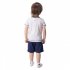 Темно-синий комплект: футболка, шорты для мальчика PlayToday Baby 177028, вид 6 превью