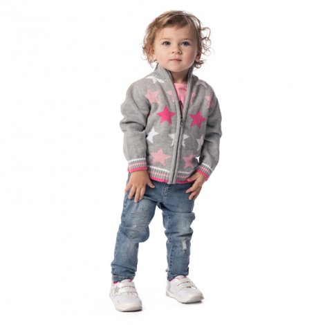 Серый кардиган для девочки PlayToday Baby 178005, вид 3