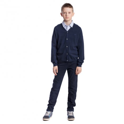Синий кардиган для мальчика S'COOL 373413/4283, вид 2