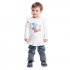 Синие брюки джинсовые для девочки PlayToday Baby 378011, вид 3 превью