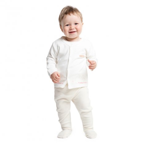 Белый комплект: боди, кофточка, ползунки для мальчика PlayToday Baby 577804, вид 5