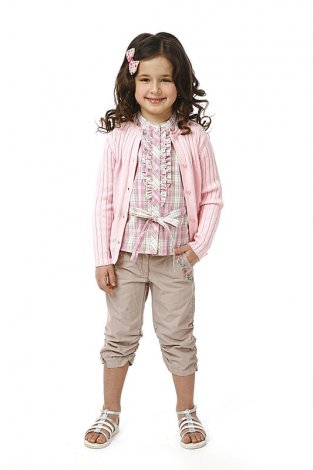 Светло-розовая кофта для девочки PlayToday 232035, вид 5