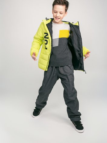 Салатовая куртка для мальчика S'COOL 193015, вид 7