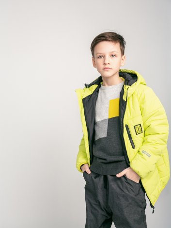 Салатовая куртка для мальчика S'COOL 193015, вид 8