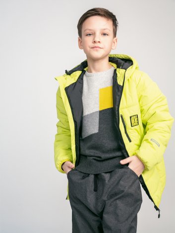 Салатовая куртка для мальчика S'COOL 193015, вид 9