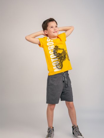 Желтая футболка для мальчика S'COOL 193090, вид 4