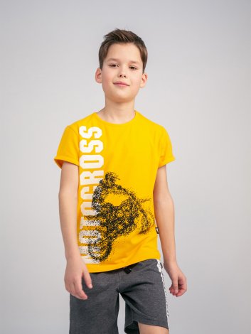 Желтая футболка для мальчика S'COOL 193090, вид 6