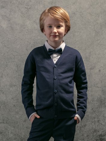 Синий кардиган для мальчика S'COOL 393407, вид 4