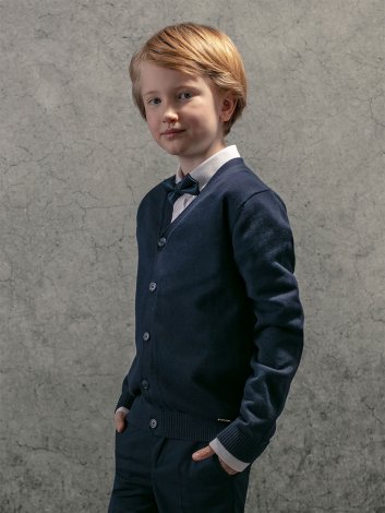 Синий кардиган для мальчика S'COOL 393407, вид 5