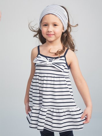 Синий комплект: топ, леггинсы для девочки PlayToday 192142, вид 7