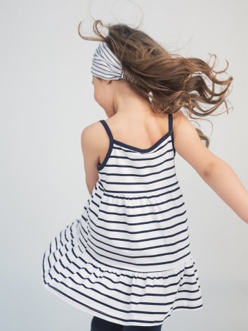 Синий комплект: топ, леггинсы для девочки PlayToday 192142, вид 8