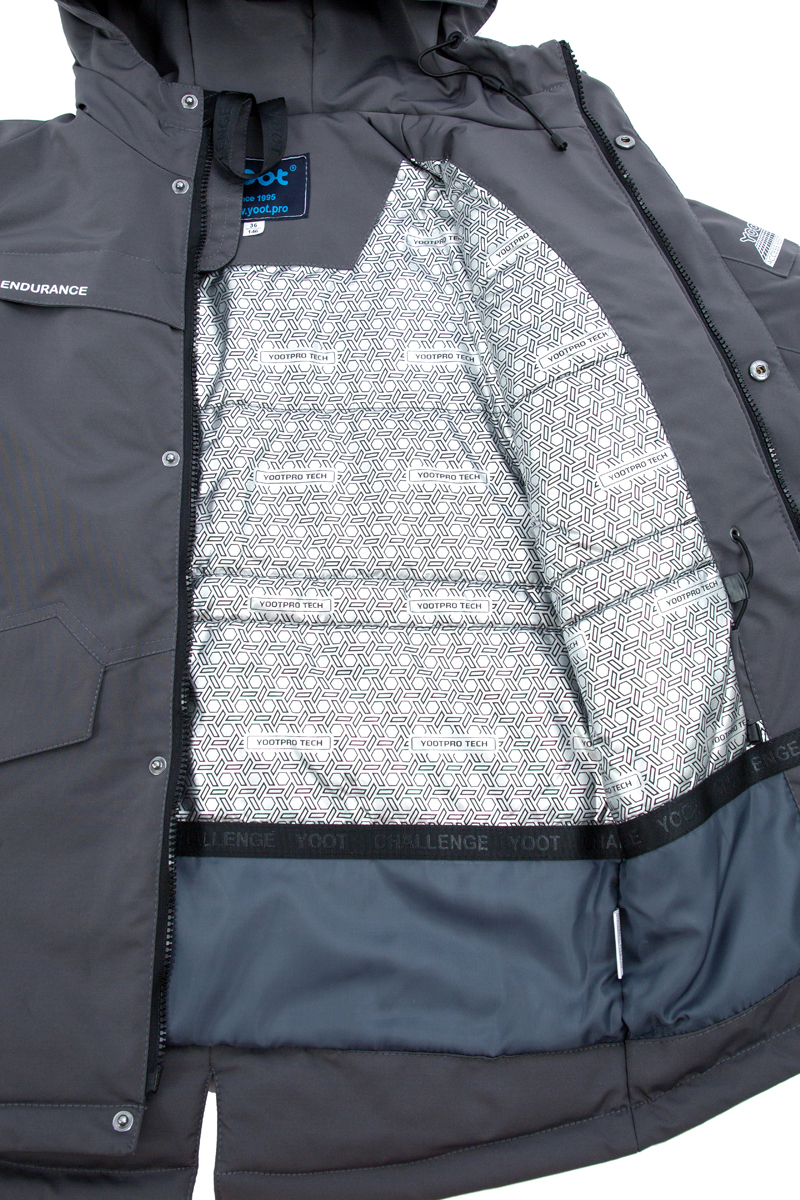Графитовая куртка из мембранной ткани для мальчика YOOT (Ю6689-163) купить  в интернет-магазине Одевайка.ру