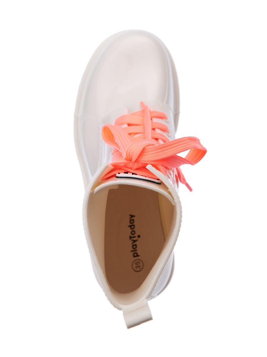 Белые ботинки резиновые для девочки PlayToday Tween (12321022) купить винтернет-магазине Одевайка.ру