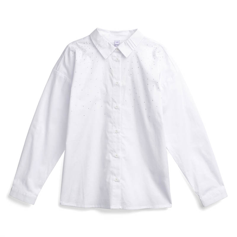 Белая блузка для девочки SCOOL (394431) купить в интернет-магазинеОдевайка.ру